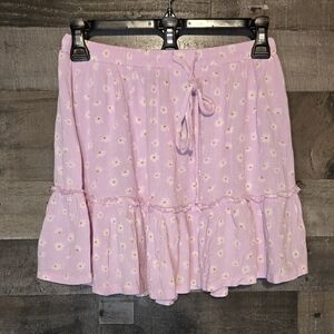 cotton on floral mini skirt